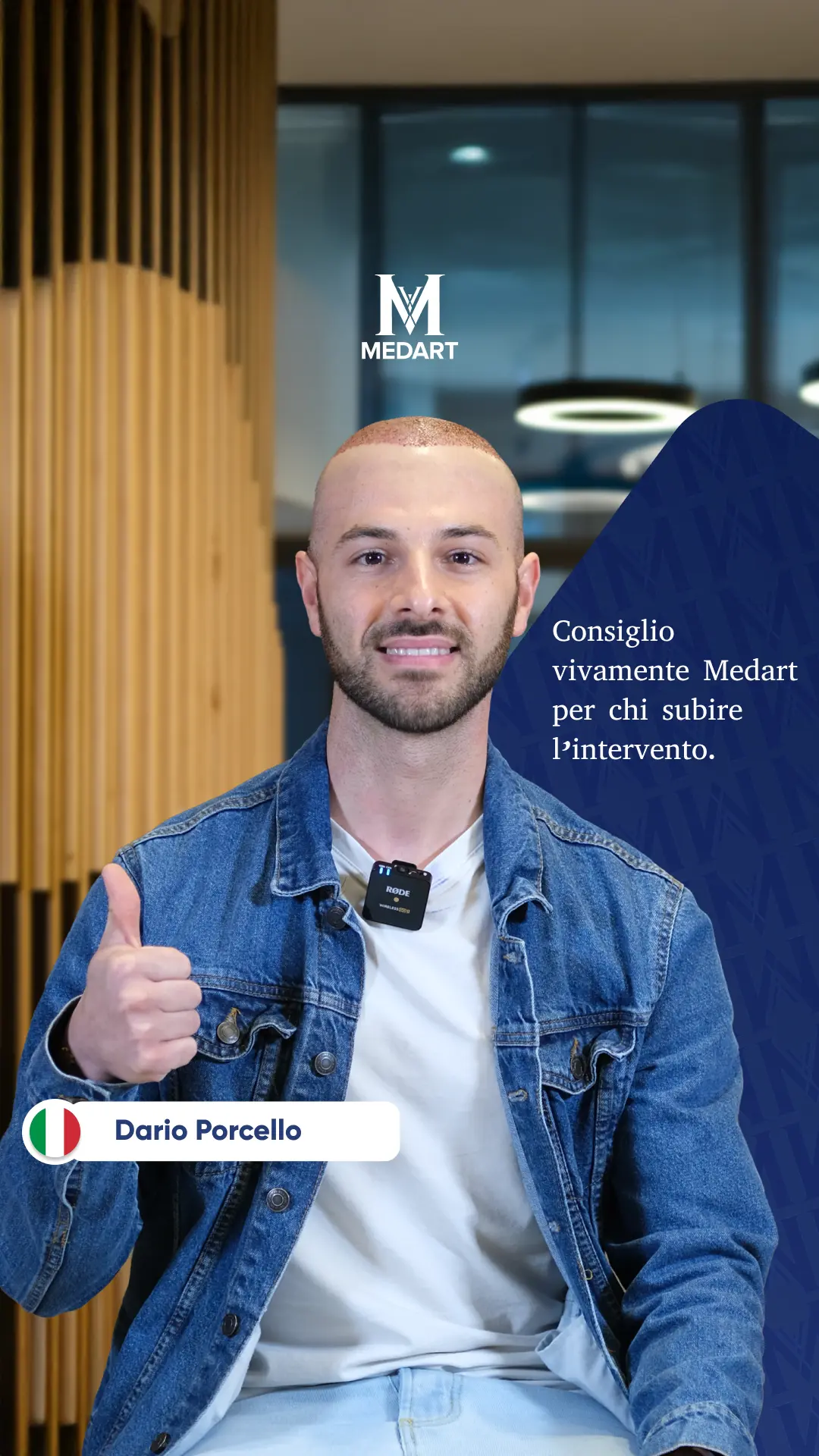 Dario Porcello | Esperienza del Paziente di Trapianto di Capelli
