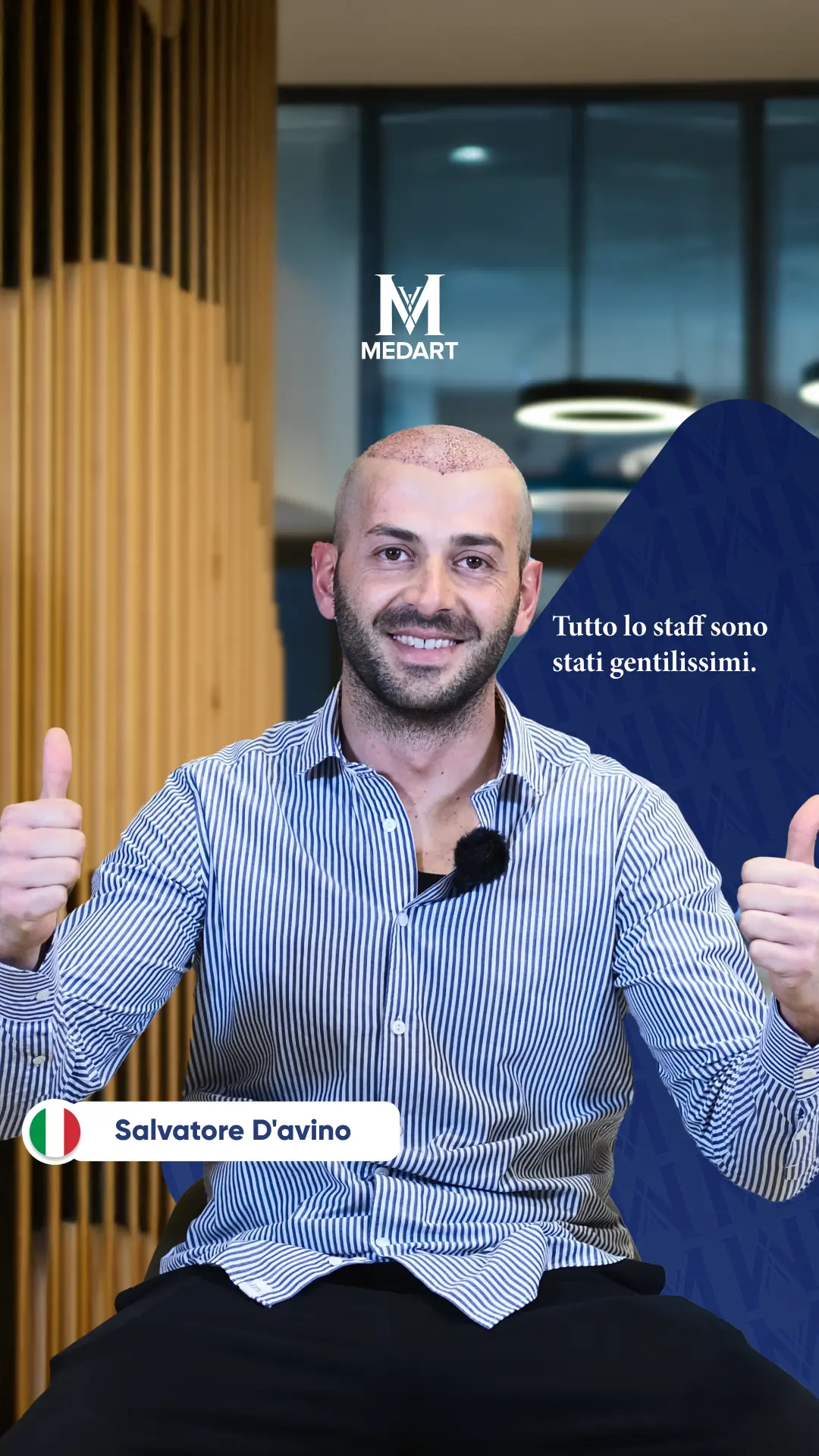 Salvatore D'avino | Esperienza del Paziente di Trapianto di Capelli