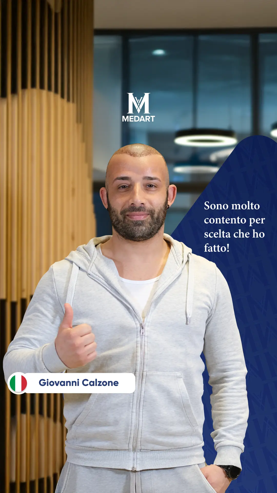Giovanni Calzone | Esperienza del Paziente di Trapianto di Capelli
