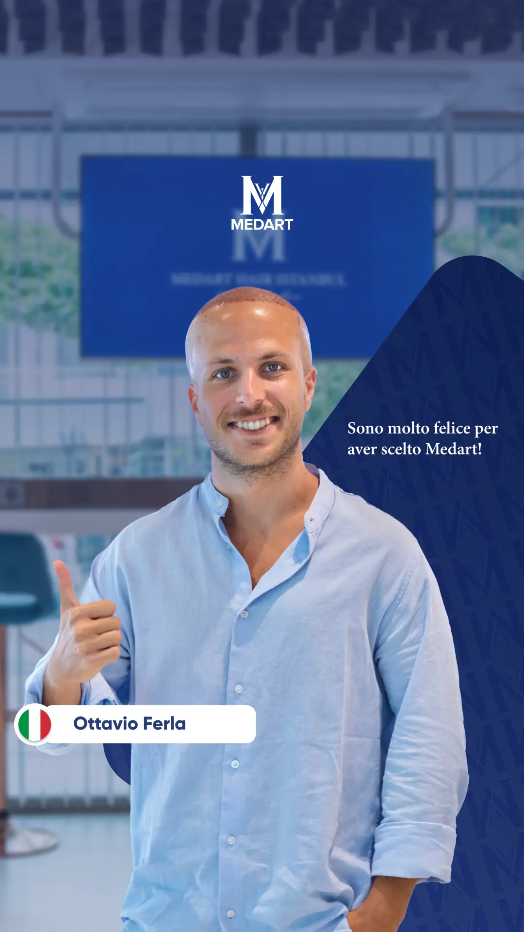 Ottavio Ferla | Esperienza del Paziente di Trapianto di Capelli